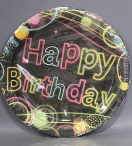Creative Converting Birthday Pcs 8-Count Sturdy Style 8.75-Inch Round Paper - Picture 1 of 3