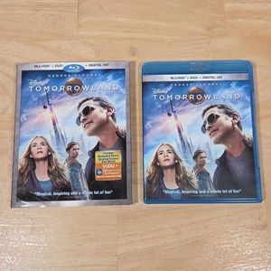 Tomorrowland Blu-ray + DVD Disc Combo Walt Disney 2015 George Clooney Slip Cover - Picture 1 of 4