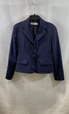 Blazer Traje Para Mujer Zara Azul Viscosa Elastizado Talla Mediana Nuevo Con Etiquetas Foto 1 de 4