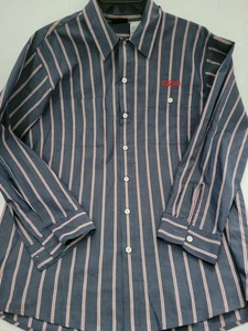 Vintage Exxon Tankstelle Uniform Aramark L Herren Langarm Hemd Sammlerstück - Bild 1 von 7