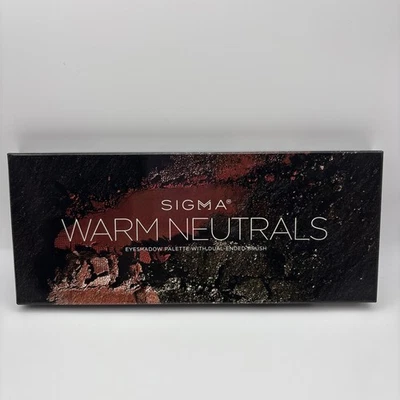 NEW IN BOX! Sigma Warm Neutrals Eyeshadow Palette - 14 Shades W/Brush - Image 1 of 4