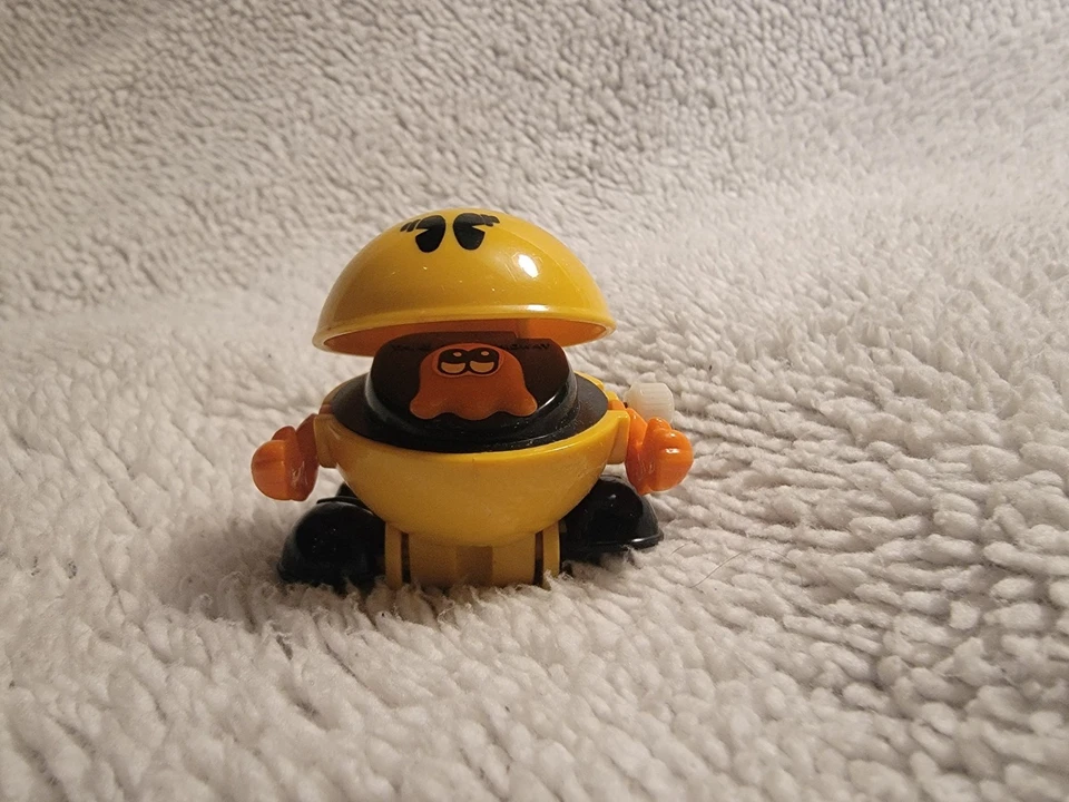 Figura de juguete vintage Tomy Yellow PacMan cuerda caminar ¡FUNCIONA! Foto 1 de 4