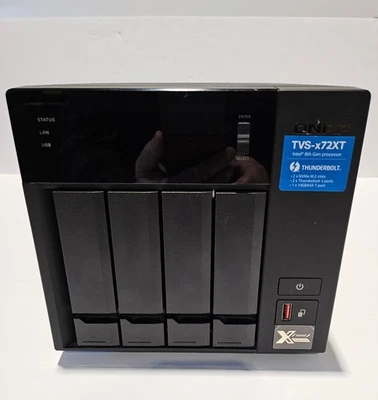 QNAP TVS-x72XT Network Attached Storage with Thunderbolt 3 NO HDD AS-IS - Image 1 of 4