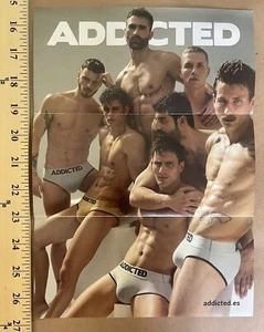 Jonathan Jenvrin Addicted Promo Mailer Mini Poster Adult Male Model Underwear Ad - Picture 1 of 2