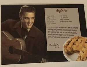 Receta de pastel de manzana postal de Elvis Presley - Imagen 1 de 2