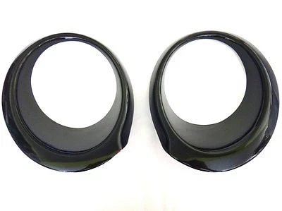 CUBIERTA DE FARO NEGRO BRILLANTE PARA NISSAN JUKE 4 PUERTAS HATCHBACK 2013-2014 Foto 1 de 4