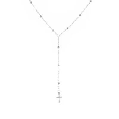 Moda Mujeres Joyería Collar Jesús Cruz Gota en Y Borla Estilo Bola Colgante 0578 Foto 1 de 4