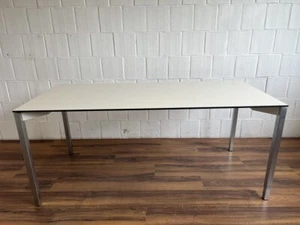 Dobergo Unito Q Schreibtisch 180x80cm weiß Alu-Design - Bild 1 von 6