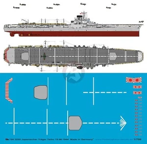 Marcas de portaaviones japonés Peddinghaus 1/700 HIJMS Taiho 1944 Segunda Guerra Mundial 3255 - Imagen 1 de 1