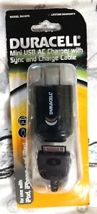 Duracell Mini USB AC Charger with Sync and Charge Cable DU1573 - Picture 1 of 1