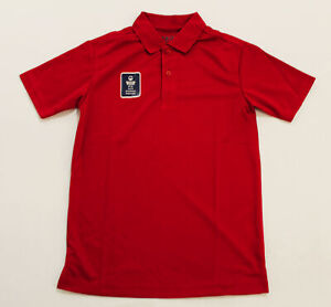 IZOD Boy's Short Sleeve Moisture Wicking Polo Shirt JS7 Red Medium (10/12) NWT
