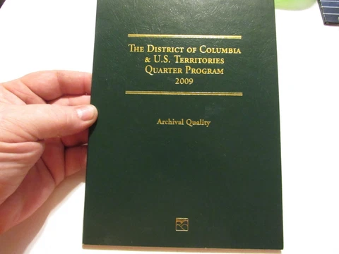 2009 The District of Columbia & U.S. Territories BU State Quarters In Nice Book Cover