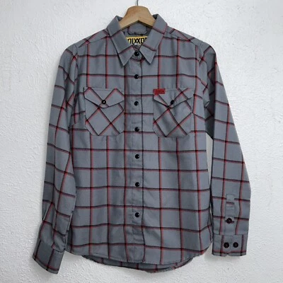 Dixxon Flannel Co Smoke Eater Button Up Gray Plaid Shirt Women’s  Small - Image 1 of 4