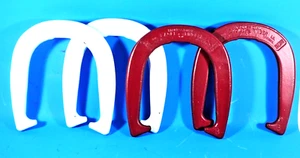 Vtg 4 "PROFESSIONAL EAGLE RINGER" Diamond Duluth Pitching Horseshoes 2.5Lb A & B - Picture 1 of 3