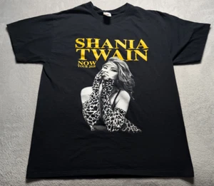 Shania Twain Now Tour 2018 T-Shirt Large Black Concert Tee Vintage Style - Picture 1 of 7