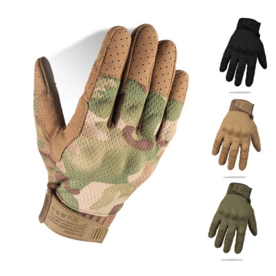 Guantes tácticos con pantalla táctil militar combate caza tiro dedos completos guantes Foto 1 de 4