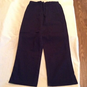 Size 14 Husky George uniform pants black flat front adjustable waist boys - Picture 1 of 2