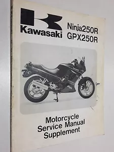 GENUINE KAWASAKI NINJA 250R GPX250R GPX EX250 1988-94 SERVICE REPAIR MANUAL BOOK - Picture 1 of 5