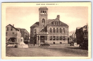 Court House Woonsocket Rhode Island Postcard A526 - Picture 1 of 2