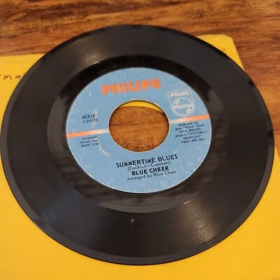 Blue Cheer: Summertime Blues / Out of Focus, 45 RPM VG (ZE)  - Image 1 of 4