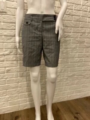 Tracy Evans Limited Grey Checkered Bermuda Shorts Size 7 EUC - Image 1 of 4
