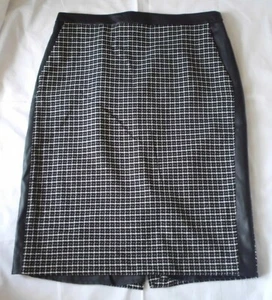 °° Koton - Rock - schwarz, weiß - kariert - 2 Taschen - NEU °° - Bild 1 von 5