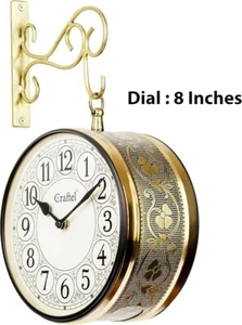 Antique Victoria Station Double Sided Railway Clock Wall Clock Home Decorative - Picture 1 of 4