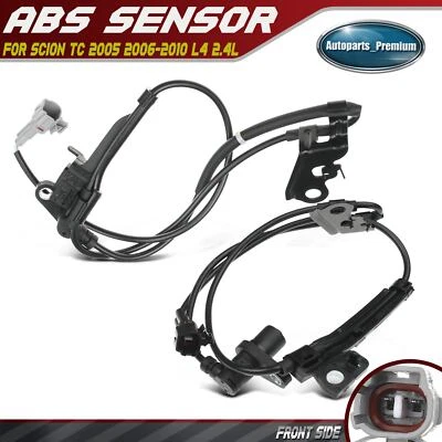 2Pcs Front ABS Wheel Speed Sensor w/ 2-Pins for Scion tC 2005-2010 L4 2.4L Coupe Foto 1 de 4