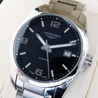 Longines Conquest V.H.P. Chrono Black 
