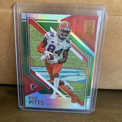 2021 Donruss Elite Kyle Pitts Green RC Atlanta Falcons Pack Fresh - Image 1 of 3