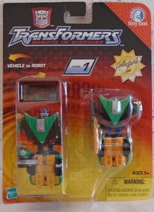 Transformers Robots In Disguise RID Sideswipe Tiny Tins Garage 2003 Sportscar - Picture 1 of 1