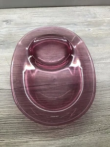 Corning Visions Soup & Sandwich Plate H-811, Cranberry Glass - Picture 1 of 3