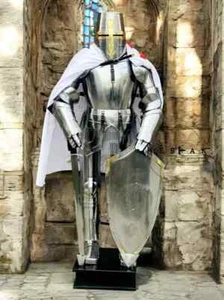 Wearable Suit Of Armor Knight Templar Costume Crusader Full Body Armor Suit - Picture 1 of 8