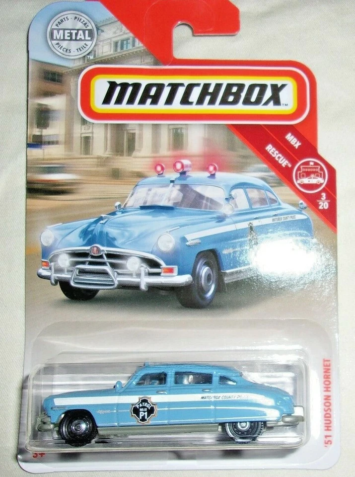 Matchbox '51 Hudson Hornet #057 MBX '19 Rescue 3/20 Blue VHTF! - Image 1 of 1