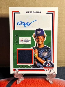 Parche azul automático Nikko Taylor 2022 estrellas y rayas de béisbol de Estados Unidos/399 #SSS-NT - Imagen 1 de 2