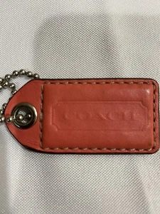 100% Authentic Pink Leather Coach Hang Tag Replacement Key Fob - Picture 1 of 4