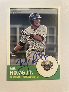 2012 Topps Heritage Minors Baseball Mel Rojas Jr. Autographed Card #120 CB101 - Picture 1 of 2