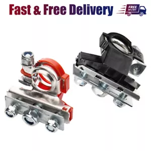 2Pcs Battery Terminal Heavy Duty Car Vehicle Quick Connector Cable Clamp Clip - Picture 1 of 12
