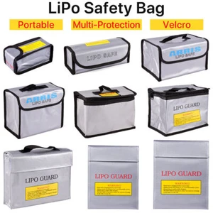 Batería RC Lipo a prueba de fuego a prueba de explosiones almacenamiento de viaje carga bolsa segura - Imagen 1 de 21