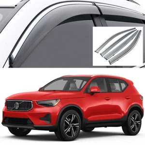 Rain Guards Vent Shade Deflectors Window Visor Shield for 2019-2024 Volvo XC40 - Picture 1 of 8