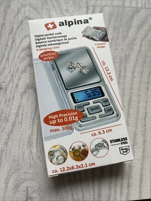 Digitale Präzisionswaage Feinwaage 0.01-300g Taschenwaage Fein Gramm Gold Waage - Bild 1 von 2