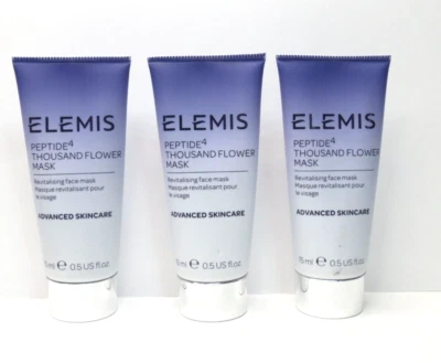 ELEMIS PEPTIDE4 THOUSAND FLOWER MASK 0.5 OZ TRAVEL SIZE *LOT OF 3* - Image 1 of 2