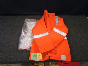 Honeywell Parka Jacket Coat Orange Reflective Safety Fire Retardant Small S - Picture 1 of 11