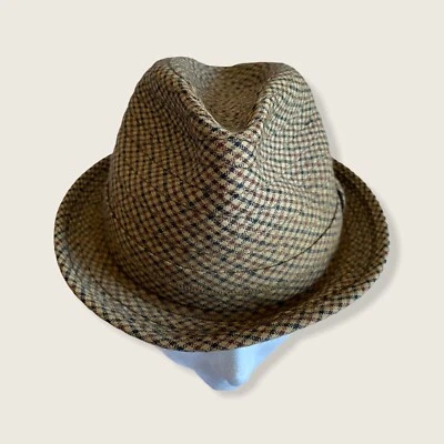 Vintage Biltmore The Saratoga Uncrushable Fedora Hat Woven in Scotland Feathered - Image 1 of 4