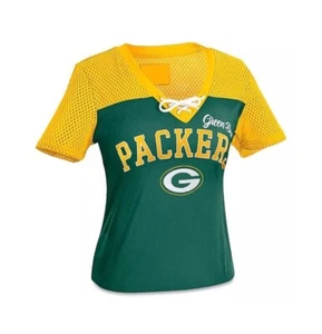 NWT Green Bay Packers Womens Mesh Jersey Top Size Small - Picture 1 of 2