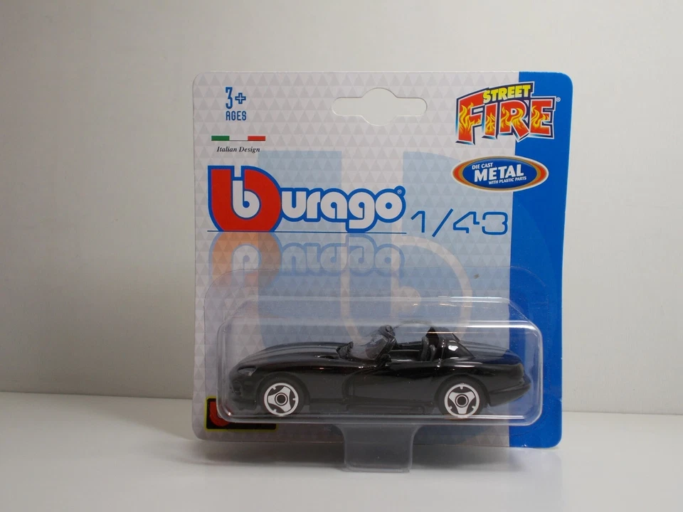 Bburago 30001 VIPER RT/10 "Black" METAL Scala 1:43 - Immagine 1 di 1