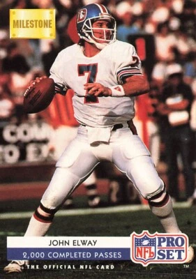 1992 Pro Set #25 John Elway Denver Broncos - Image 1 of 2