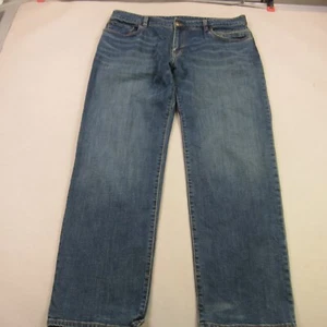 Prana Jeans Mens 40X32 Straight Leg Regular Fit Chino Dark Blue Organic Cotton - Picture 1 of 11