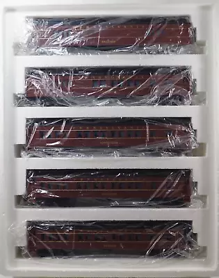 WILLIAMS DELUXE 5 CAR MADISON PENNSYLVANIA PRR RED & BLK #2501 SET O GAUGE MIB - Image 1 of 4
