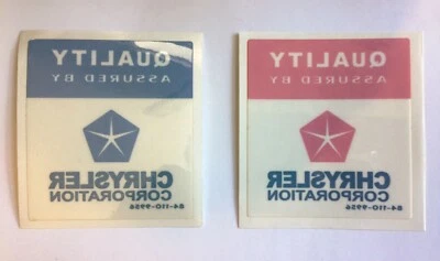 Chrysler Quality Assured Decal - Image 1 of 3